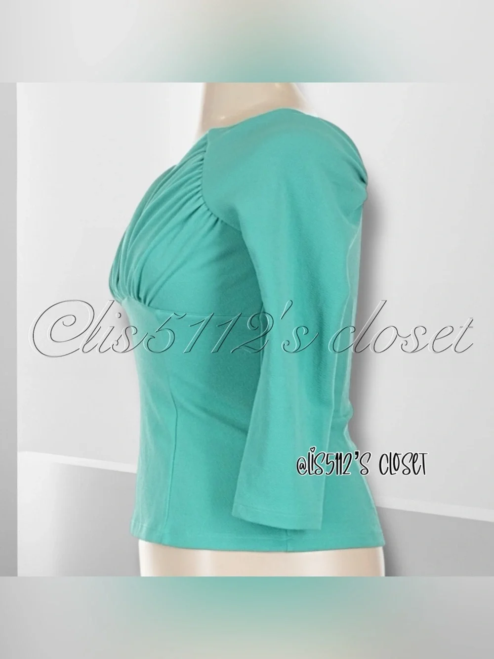 Vixen by Micheline Pitt Starlet Top in Mint Green XL